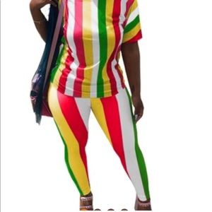 2 piece multi color (shown in the picture)